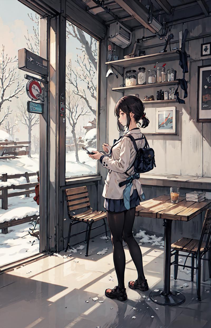 189690-3743639925-best quality, detailed background, girl,sea, cafeteria, bird, snow, winter,.png